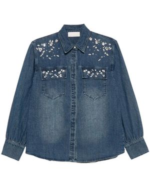iBlues Overhemden ,Blauw ,Katoen Iblaggravi Shirt