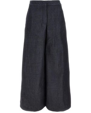 Jil Sander Wide Trousers - Blue