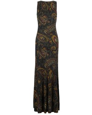 Etro Geborduurde Maxijurk - Zwart
