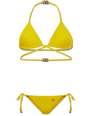 Dolce & Gabbana Badmode ,Geel ,Triangle Bikini