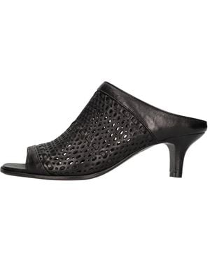 Pantanetti Heeled Mules - Schwarz
