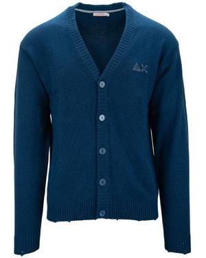 Sun 68 Cardigans - Blue