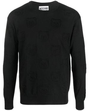 Moschino Pullover Mit Teddybär-Motiv - Schwarz