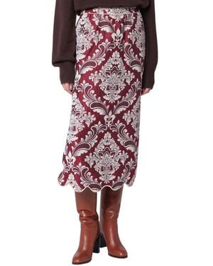 FARM Rio Midi Skirts - Rouge