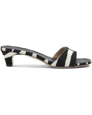 Ferragamo Schoenen ,Veelkleurig ,Heeled Mules - Zwart