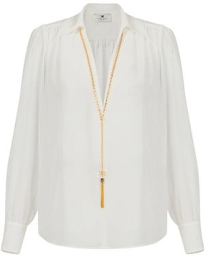 Elisabetta Franchi Blouses - Wit