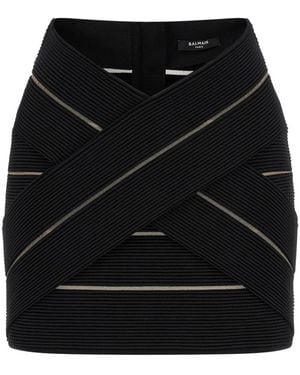 Balmain Short Skirts - Black