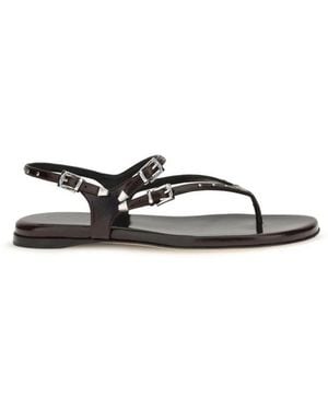 Chloé Flat Sandals - Marron