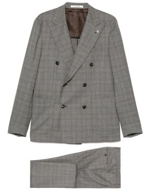 Tagliatore Double Breasted Suits - Gray