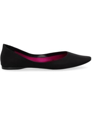 Saint Laurent Schoenen ,Zwart ,Satijn Crepe Satijnen Ballerina