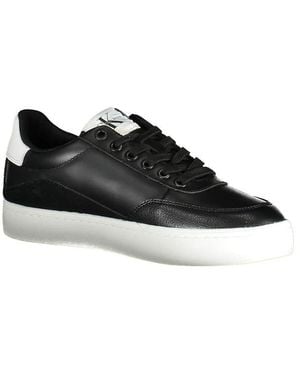 Calvin Klein Schwarzer Leder Damen Sneaker