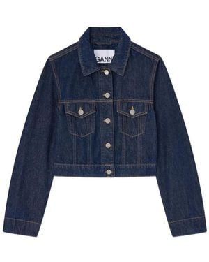 Ganni Denim Jackets - Azul