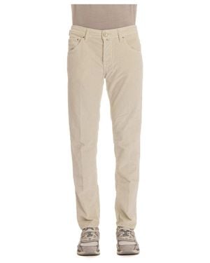 Jacob Cohen Slim-Fit Trousers - Natural