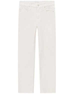 Mother Rechte Jeans - Wit