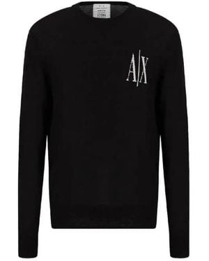 ARMANI EXCHANGE Long Sleeve Tops - Black