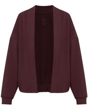 Nike Fitness ,Rood ,Zenvy Dri-Fit Oversized Cardigan - Paars