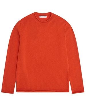 Comme des Garçons Long Sleeve T-Shirts - Red