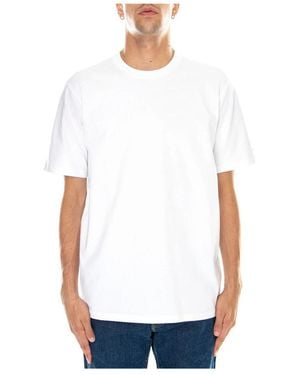 Carhartt Tops ,Wit ,Katoen S/S Base T-Shirt