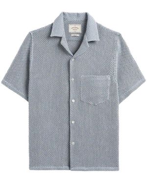 Portuguese Flannel Short Sleeve Shirts - Azul