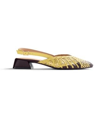 Gioseppo Kehancha Slingback Intrecciata - Geel