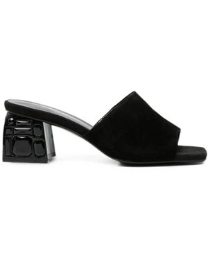 ADRIANNA FERETTI Heeled Mules - Black