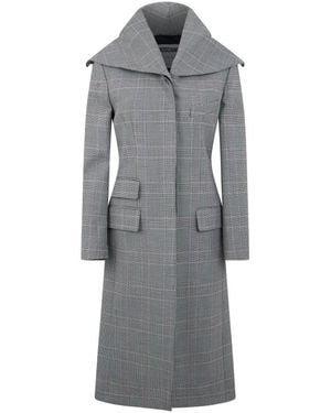 Moschino Single-Breasted Coats - Gris