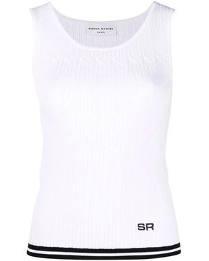 Sonia Rykiel Sleeveless Tops, Mujer, Talla - Blanco