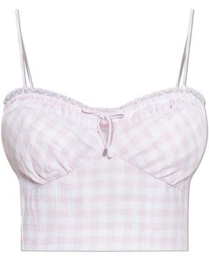 LoveShackFancy Sleeveless Tops - Violet
