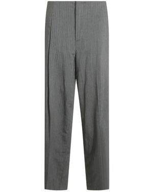 Alberta Ferretti Straight Trousers - Gris