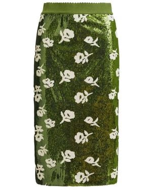 Essentiel Antwerp Midi Skirts - Verde