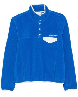 Sporty & Rich Long Sleeve T-Shirts - Blue