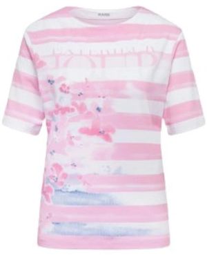 Rabe Gestreiftes Blumenshirt - Lila