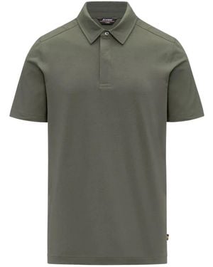 K-Way Tops ,Groen ,Katoen Vincelle Ice Cotton Polo