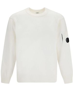 C.P. Company Round-Neck Knitwear - White
