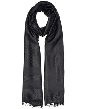 ARMANI EXCHANGE Luxuriöser Viskose-Mix Winter Schal - Schwarz