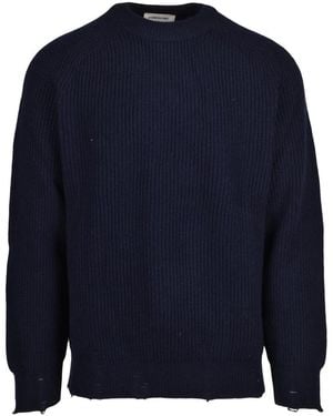 ATOMOFACTORY Round-Neck Knitwear - Blu
