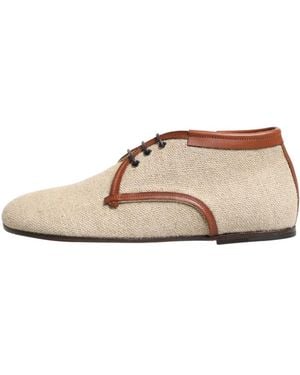 Dolce & Gabbana Lace-Up Boots - Natural