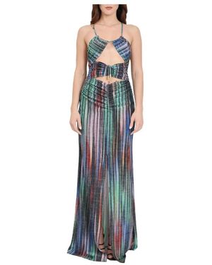 Just Cavalli Kleedjes ,Veelkleurig ,Abito - Blauw