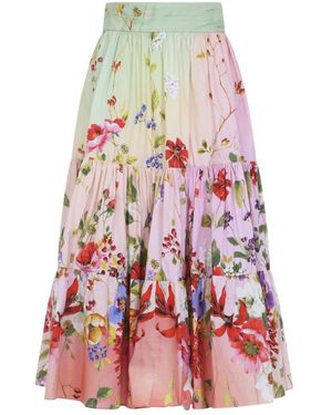 Roberto Cavalli Maxi Skirts - Rosso