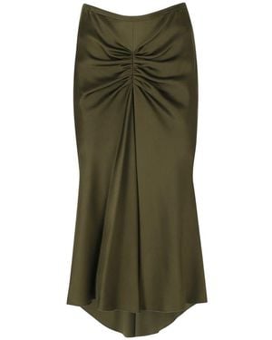 Victoria Beckham Midi Skirts - Verde