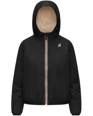K-Way Jassen ,Zwart ,Polyester Claudette Orsetto Jas