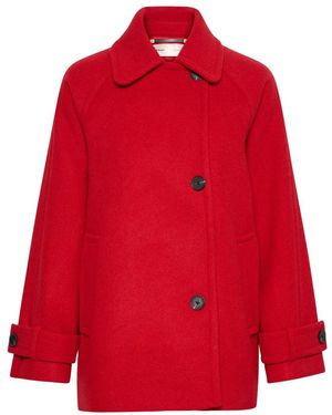 Inwear Single-Breasted Coats - Rojo