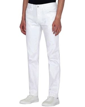 ARMANI EXCHANGE Slim-Fit Trousers - White