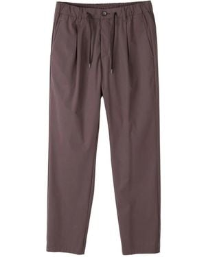 Herno Broeken ,Bruin ,Polyester Technische Poplin Broek