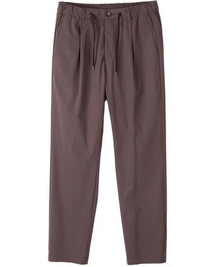Herno Broeken ,Bruin ,Polyester Technische Poplin Broek