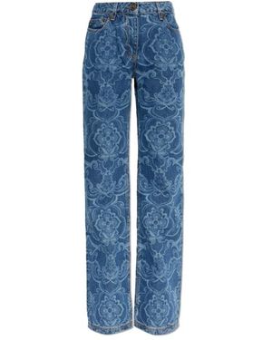 Etro Jeans Mit Blumenmuster - Blau