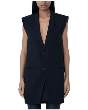 Rick Owens Vests - Blue