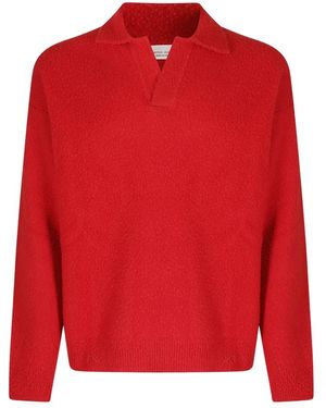 Roberto Collina Polo Casentino Oversize - Rot