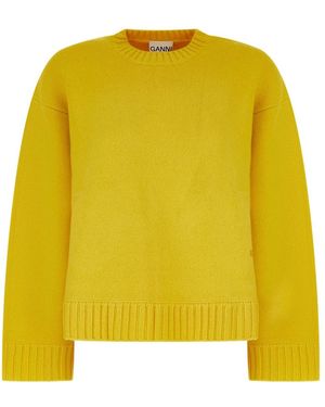 Ganni Strickpullover - Gelb