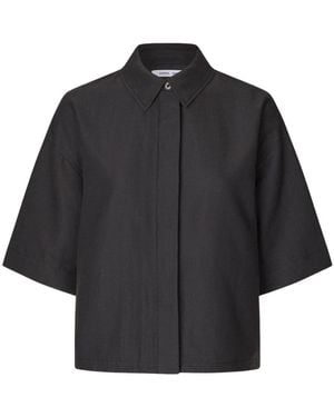 Samsøe & Samsøe Short Sleeve Shirts - Zwart